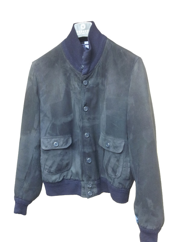 Velourslederjacke nach der Aufarbeitung